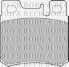 BORG & BECK BBP1533 Brake Pad Set, disc brake